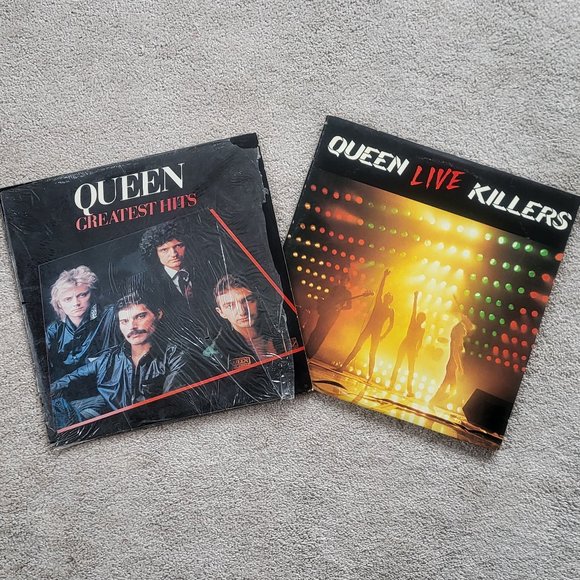 Queen Vinyl LP Record Album Set - Greatest Hits / Live Killers - Picture 1 of 14